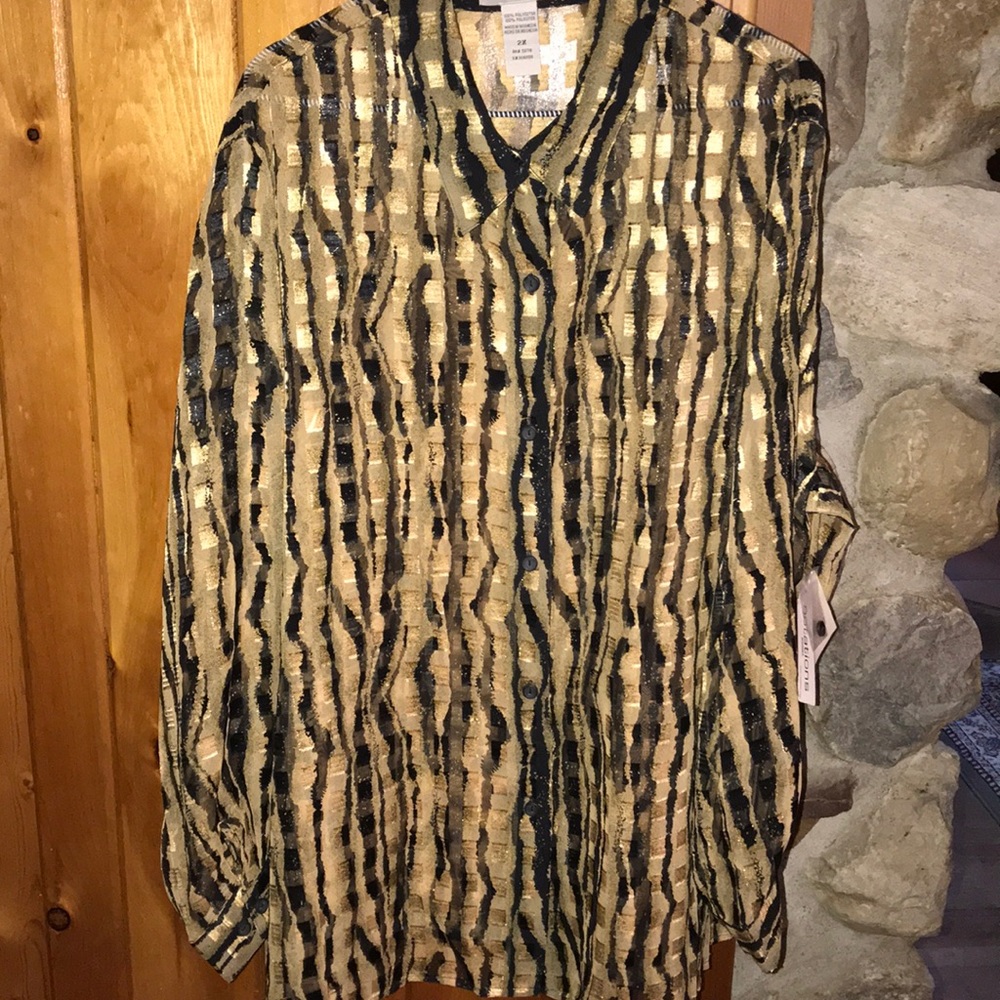 NWT! Notations Ladies Blouse SZ 3X